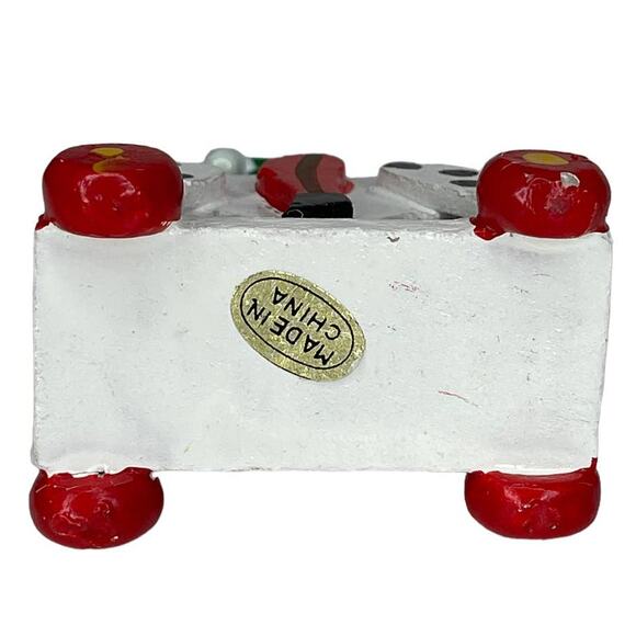 Vintage Wooden Christmas Ornament Toy Soldier on a Rolling Horse - Picture 3 of 9